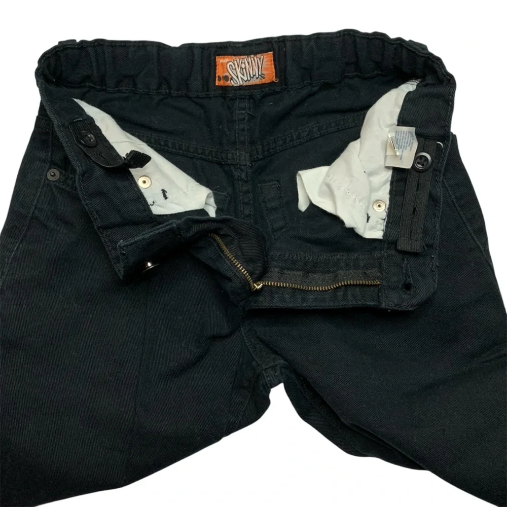 Old Navy black skinny jeans, boys size 12, regular w/built-in adjustable waist